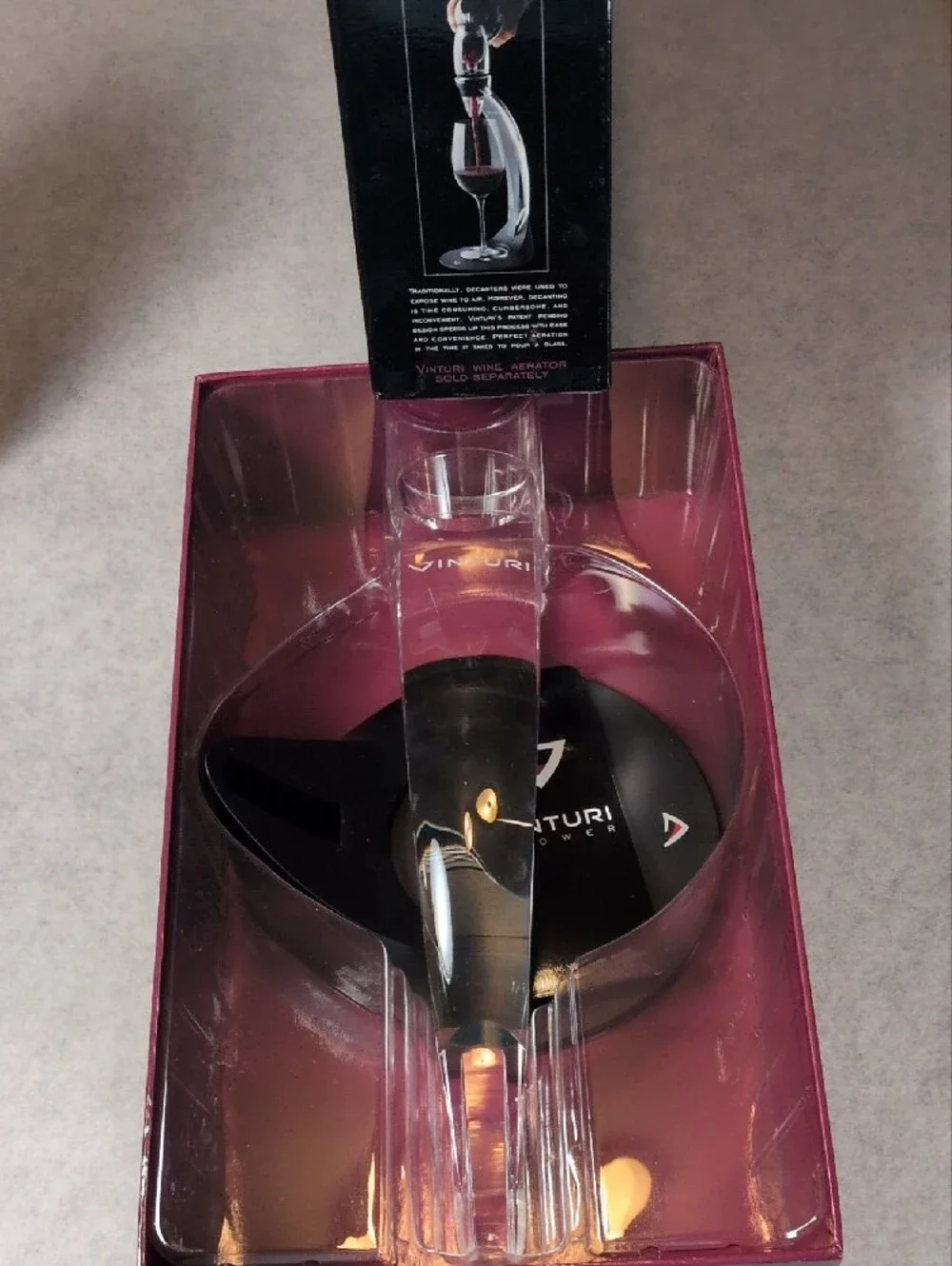 Vinturi tower wine